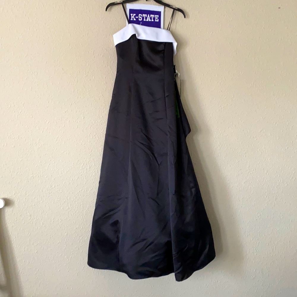 Strapless black formal dress, size 5/6